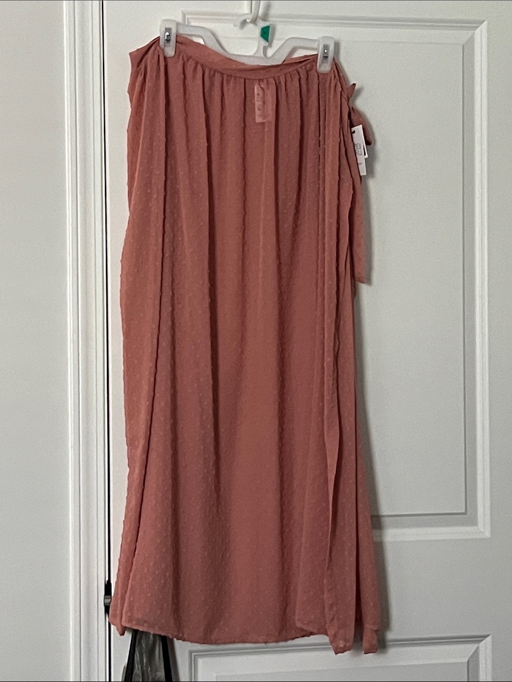 Time and Tru Dusty Rose Swim Coverup Maxi